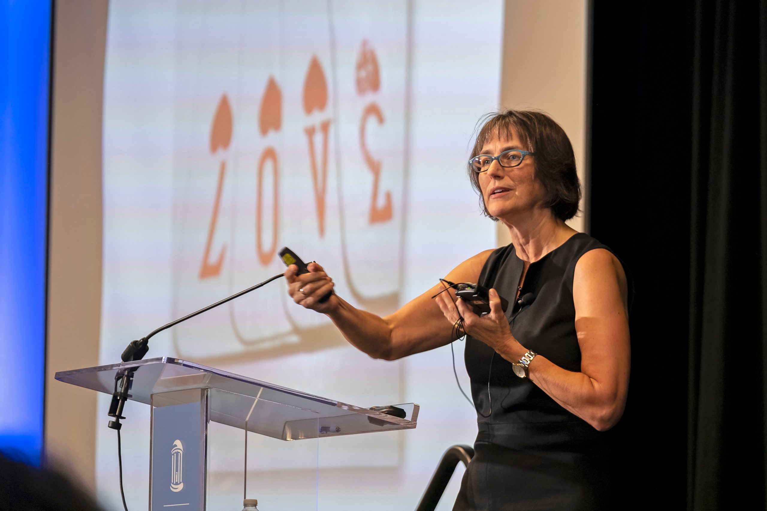 Barbara L. Fredrickson delivering keynote at 2018 THINKposium