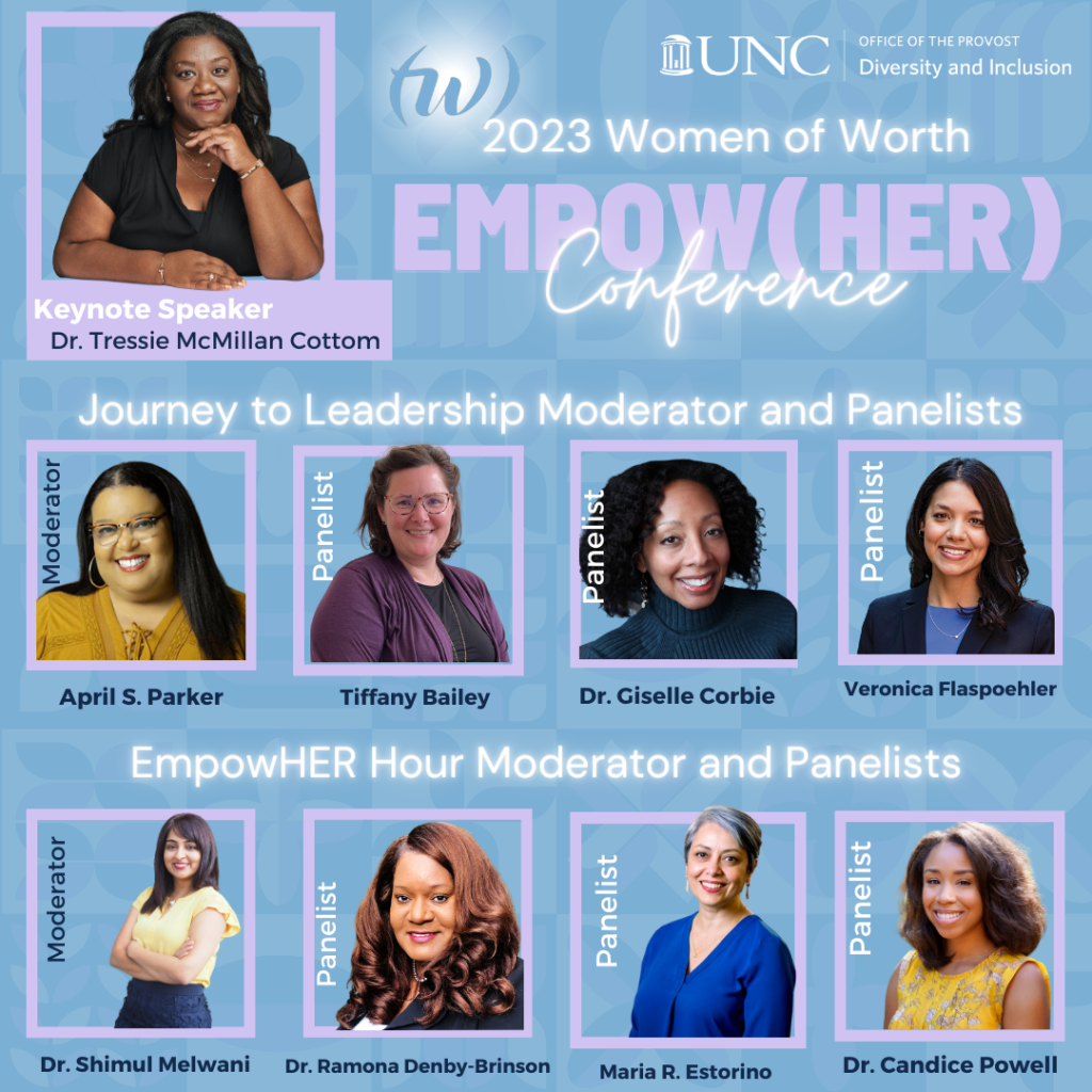 2023 Women of Worth Conference, EmpowHER Panelists and Moderators. 